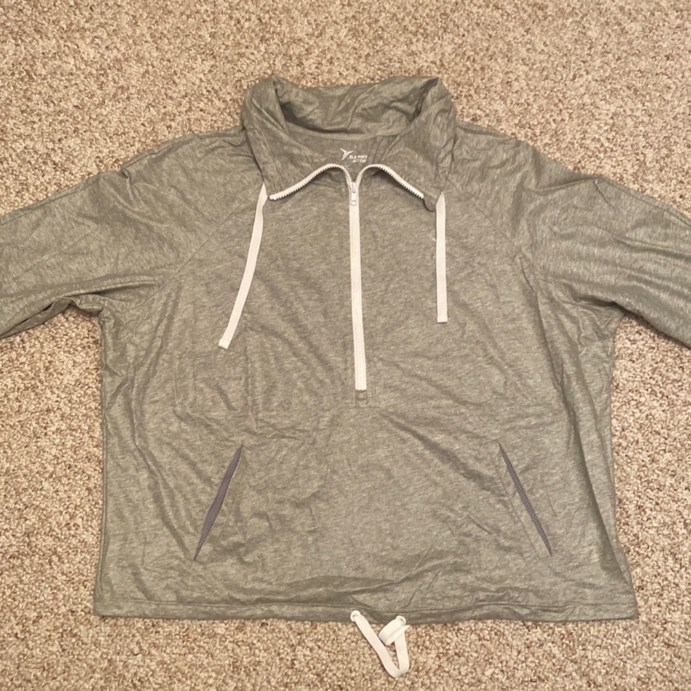 Half Zip Mock Neck Windbreaker